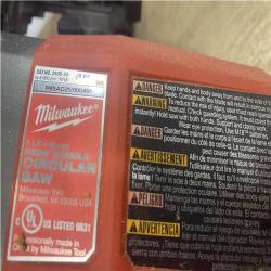 as-is Milwaukee FUEL 18V Lithium-Ion Cordless 7-1/4 in. Rear Handle Circular Saw (Tool-Only)