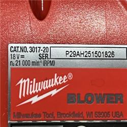 AS-IS Milwaukee FUEL 120 MPH 500 CFM 18V Brushless Cordless Battery Powered Leaf Blower Kit