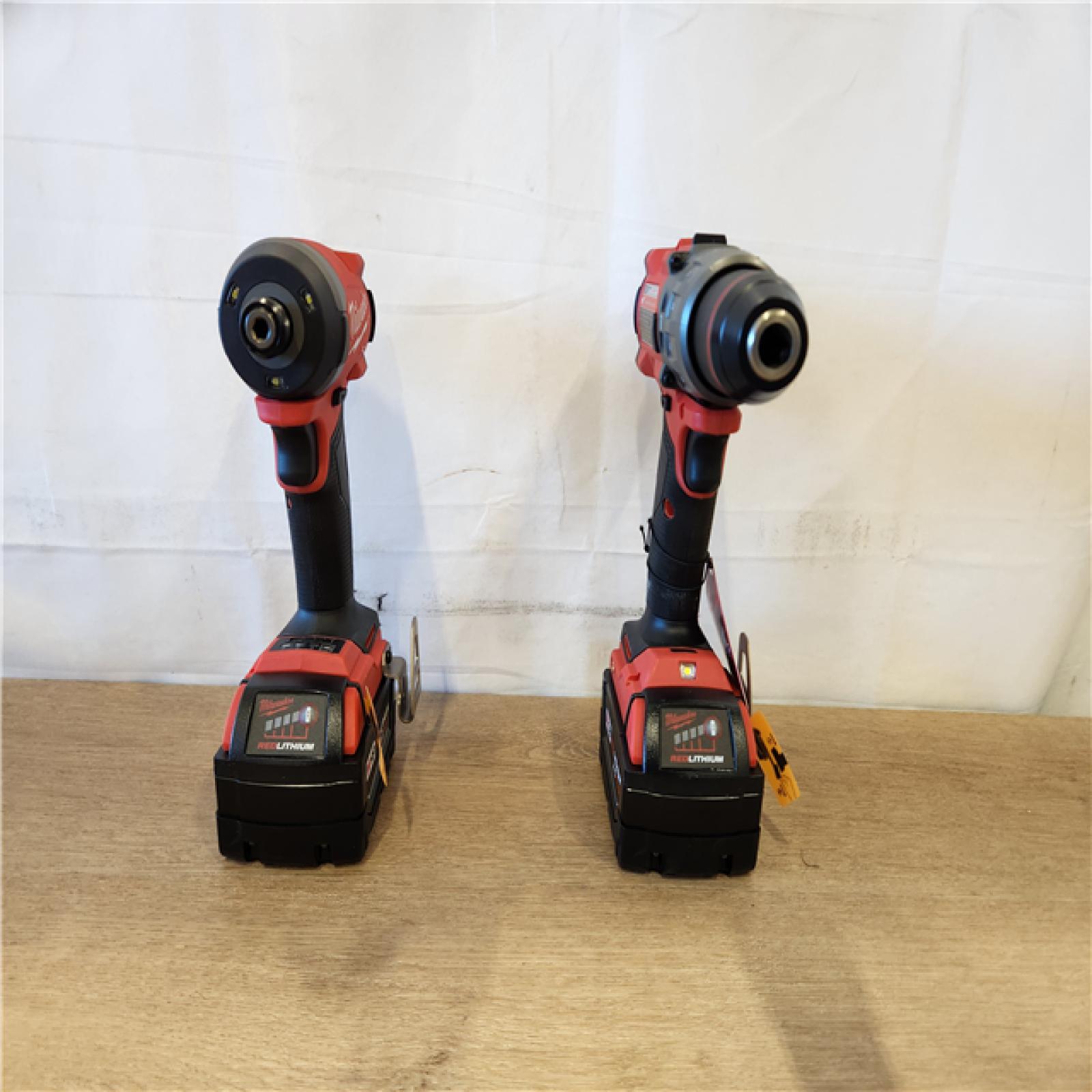 AS-IS- Milwaukee FUEL 18V Lithium-Ion Brushless Cordless Hammer Drill and Impact Driver Combo Kit