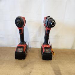 AS-IS- Milwaukee FUEL 18V Lithium-Ion Brushless Cordless Hammer Drill and Impact Driver Combo Kit