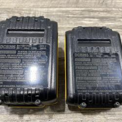 AS-IS DEWALT 20V MAX Lithium-Ion Battery Kit with 5.0Ah and 2.0Ah Battery and Charger