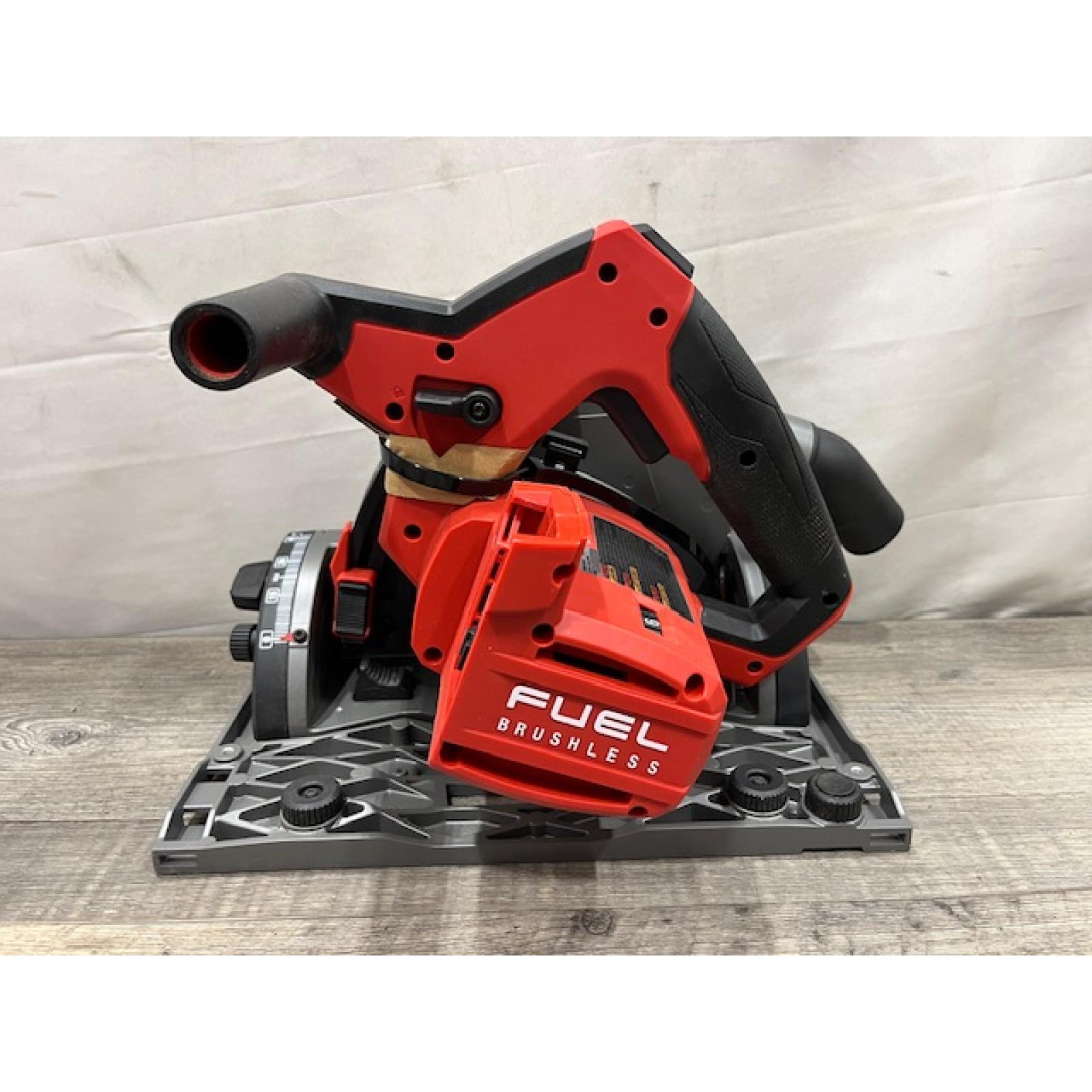 AS-IS Milwaukee FUEL 18V Lithium-Ion Cordless Brushless 6-1/2 in. Plunge Cut Track Saw (Tool-Only)