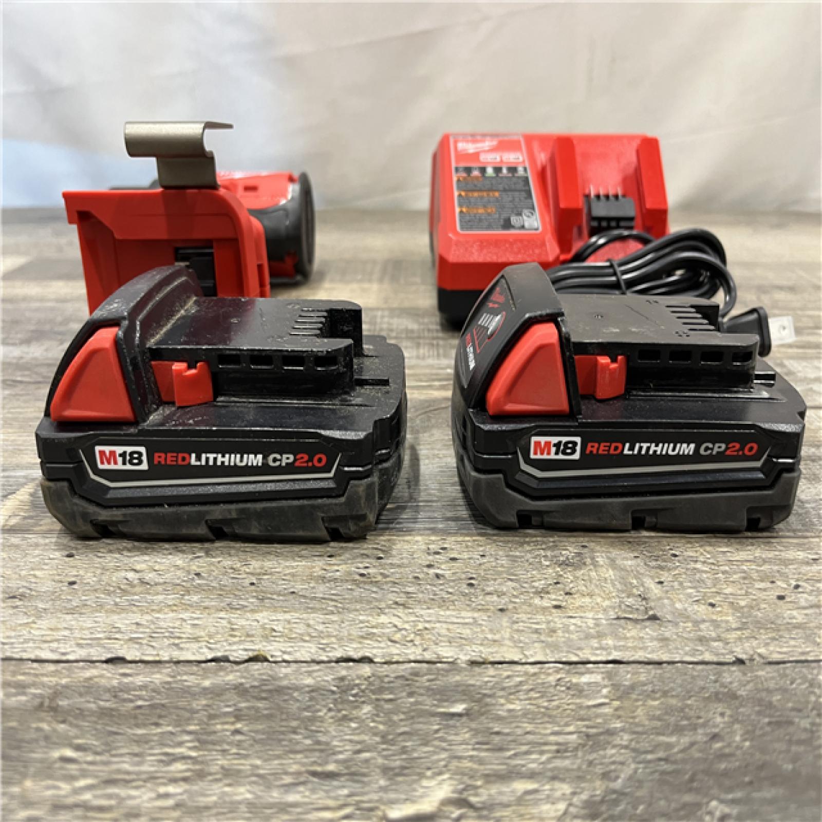 AS-IS Milwaukee 18V Lithium-Ion Brushless Cordless 1/2 in. Compact Hammer Drill/Driver Kit