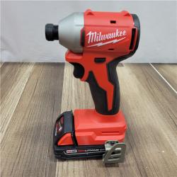 AS-IS  Milwaukee M18 Compact Brushless 1/4  Hex Impact Driver Kit