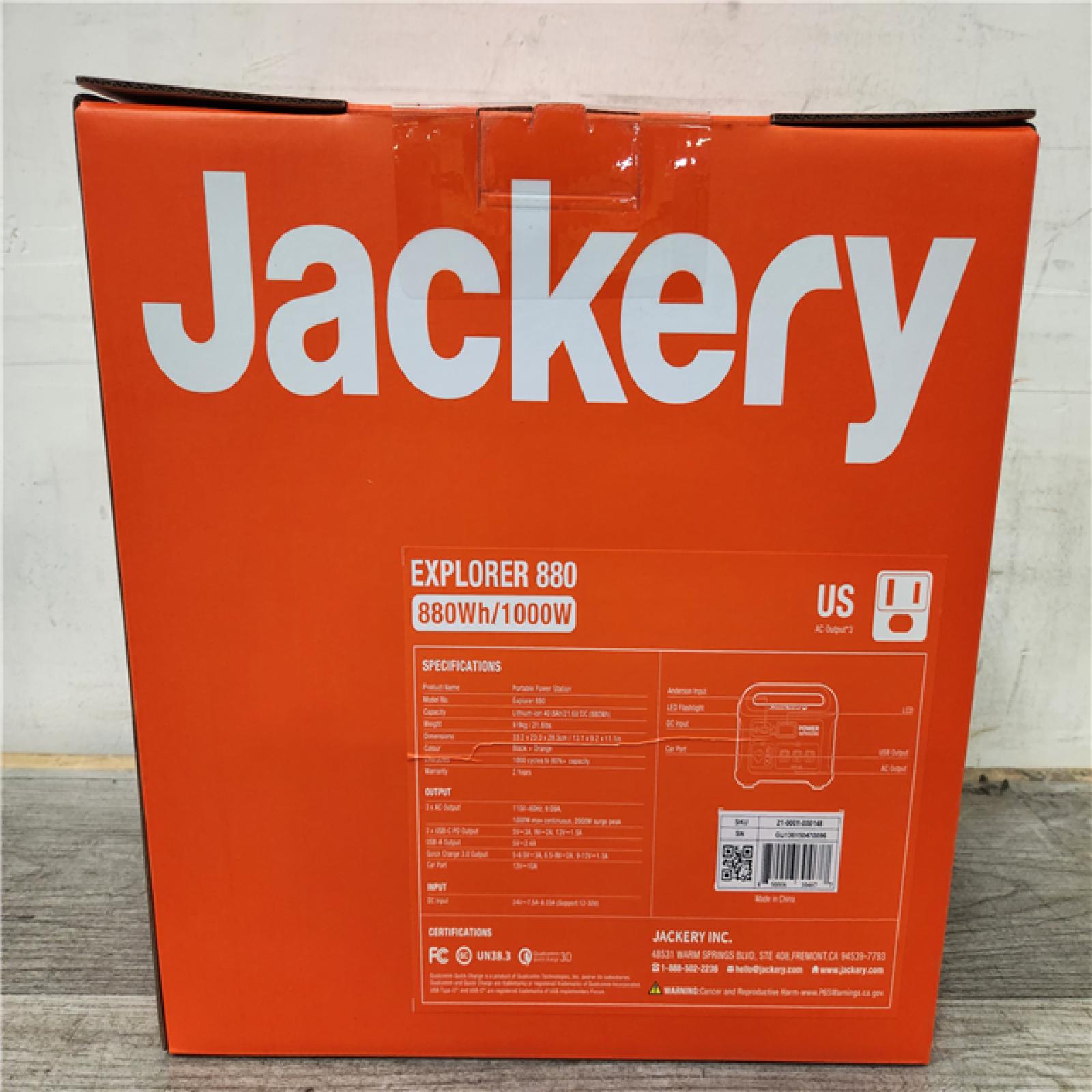 Phoenix Location Jackery Explorer 880Wh/ 1000W Model No. Explorer 880
