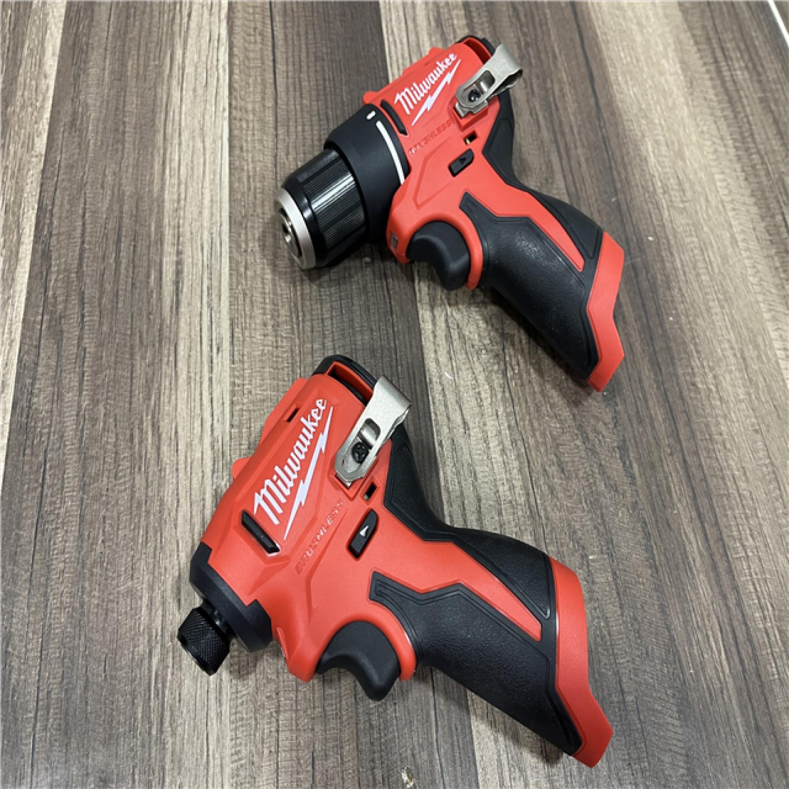 GOOD Milwaukee M12 Cordless Brushless 2 Tool Combo Kit