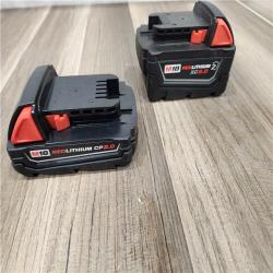 AS-IS Milwaukee M18 18-Volt Lithium-Ion Starter Kit with One 5.0 Ah and One 2.0 Ah Battery and Charger