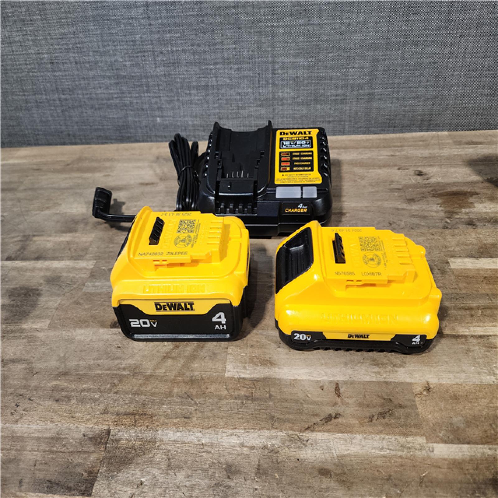 HOUSTON LOCATION - AS-IS DEWALT 4 TOOL COMBO KIT W/ (2) BATTERY & CHARGER