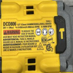 AS-IS DEWALT 20V XR Brushless Cordless 1/2 in. Hammer Drill (Tool-Only)