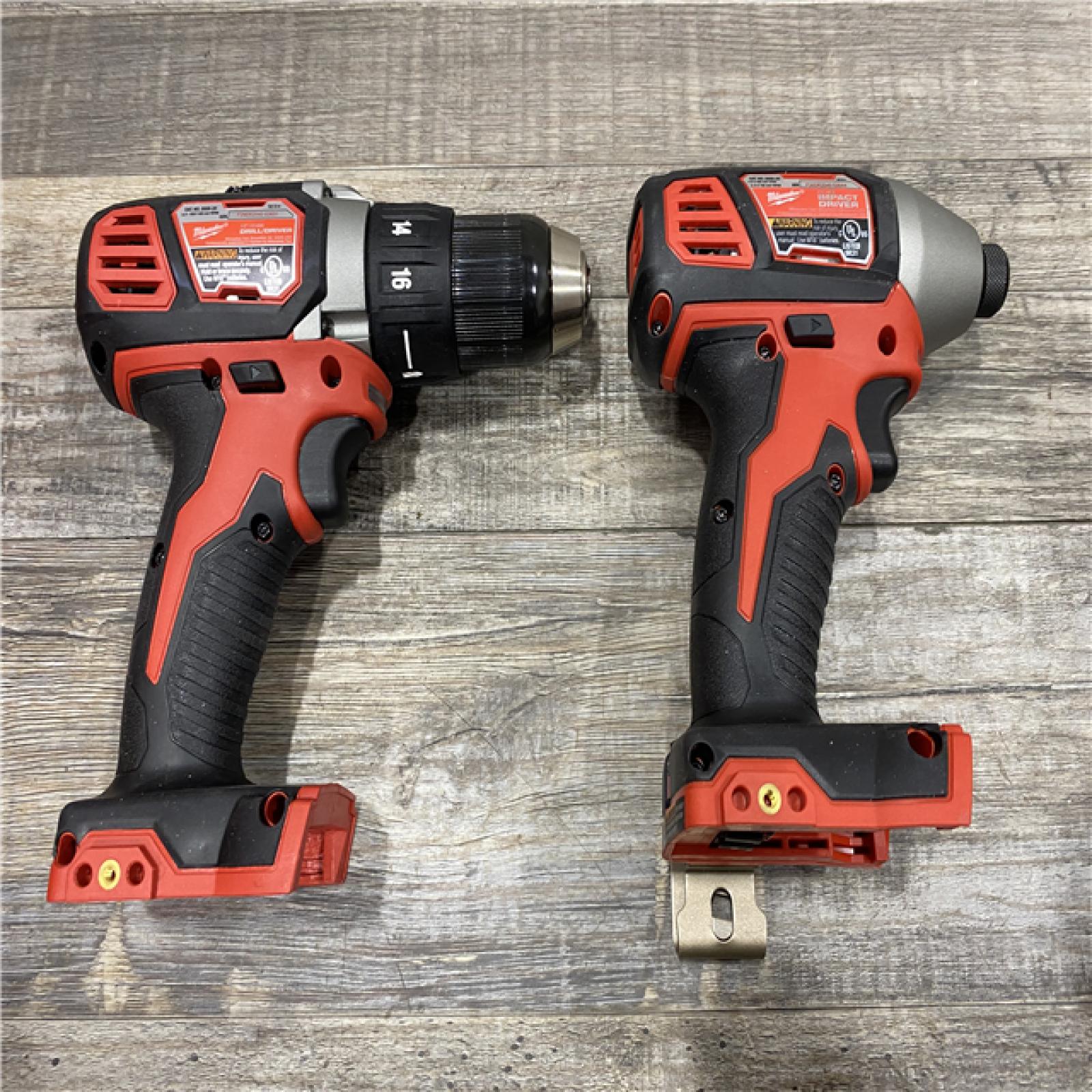 AS-IS Milwaukee 18V Lithium-Ion Cordless Drill Driver/Impact Driver Combo Kit