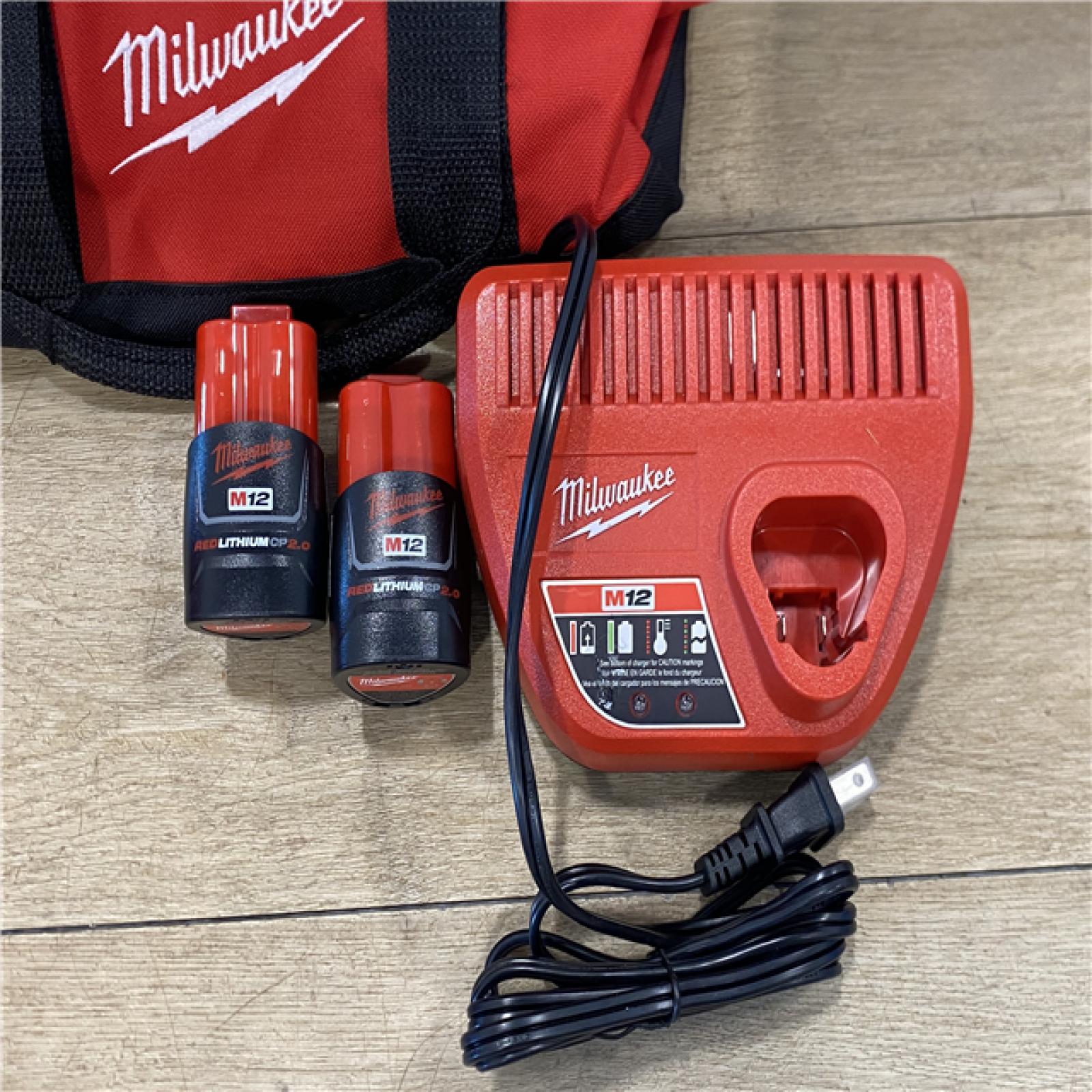 AS-IS Milwaukee 12-Volt Lithium-Ion Brushless Cordless Subcompact Drill and Impact Driver Combo Kit