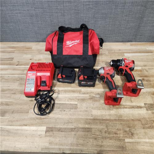 HOUSTON LOCATION - AS - IS Milwaukee 2 TOOL COMBO W/ 2 BATTTERIES & 1 CHARGER
