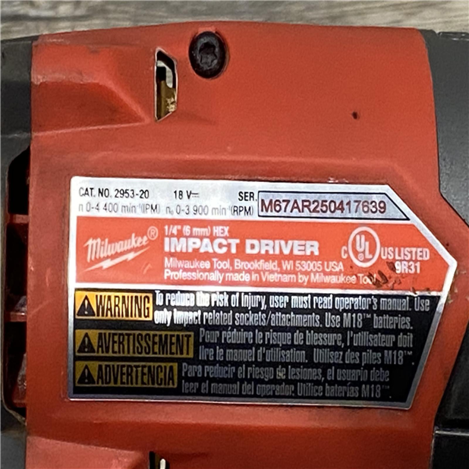 AS-IS Milwaukee FUEL 18V Lithium-Ion Brushless Cordless Hammer Drill and Impact Driver Combo Kit (2-Tool) with 2 Batteries