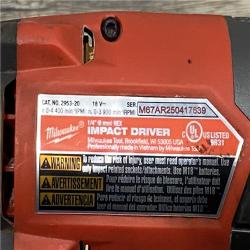 AS-IS Milwaukee FUEL 18V Lithium-Ion Brushless Cordless Hammer Drill and Impact Driver Combo Kit (2-Tool) with 2 Batteries