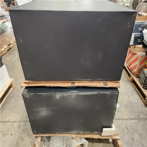 Phoenix Location 2 Sandusky Classic Series Steel Preassembled counter Height Freestanding Storage Cabinet In Black (36 in. W x 36 in H x 18 in. D)