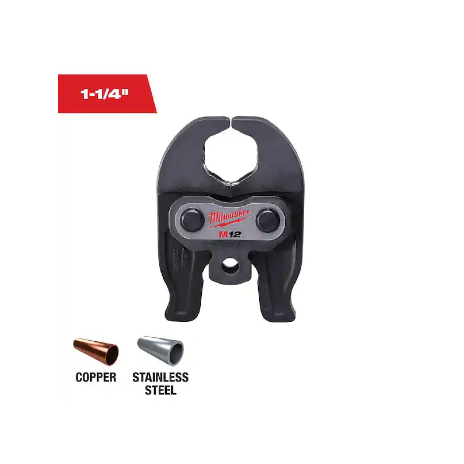 NEW! - Milwaukee M12 Force Logic 1-1/4 in. Press Tool Jaw