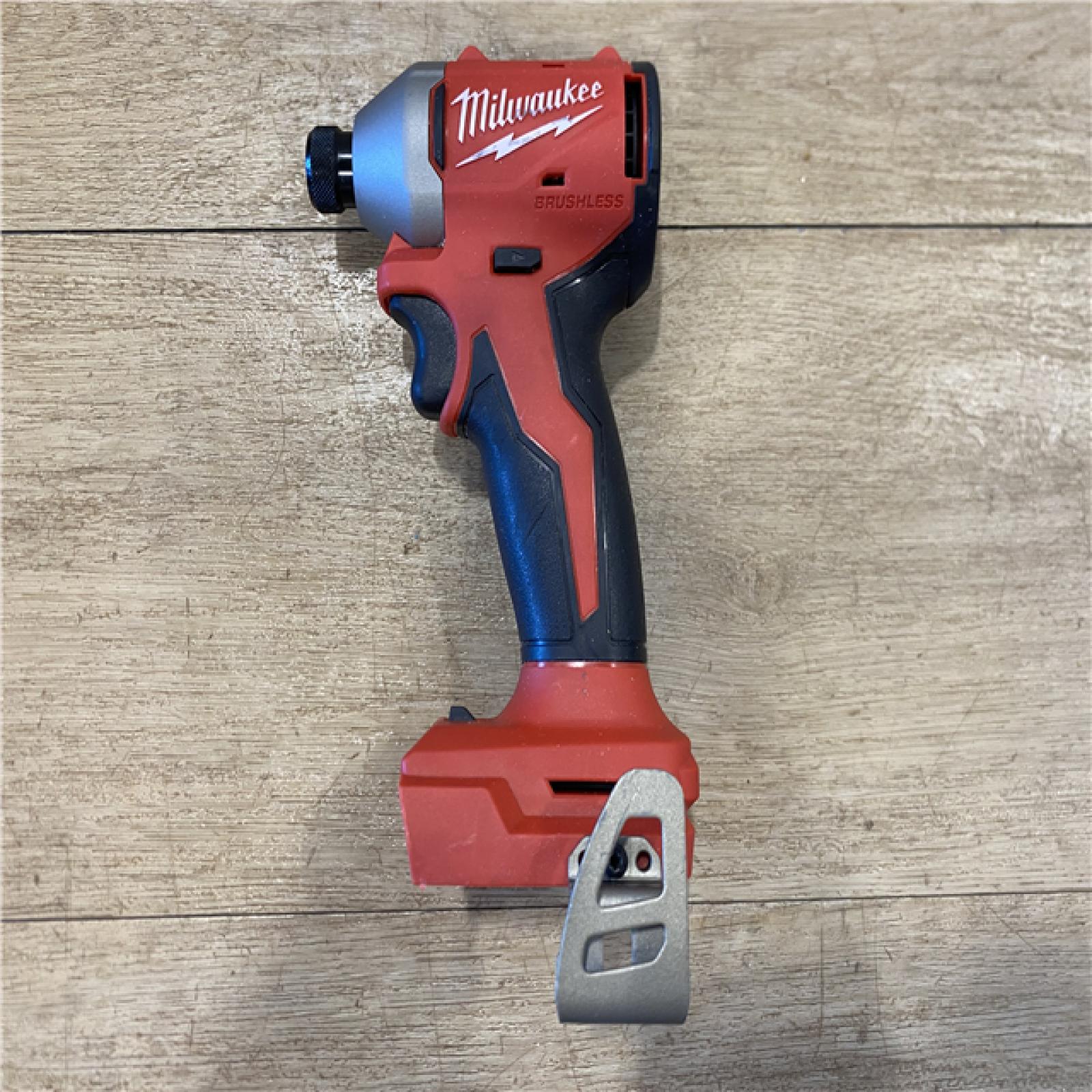 AS-IS Milwaukee 18V Lithium-Ion Compact Brushless Cordless 1/4 in. Impact Driver (Tool-Only)
