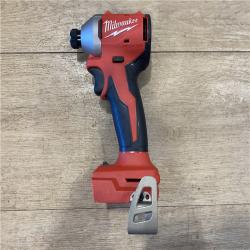 AS-IS Milwaukee 18V Lithium-Ion Compact Brushless Cordless 1/4 in. Impact Driver (Tool-Only)