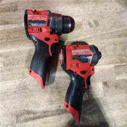 HOUSTON LOCATION - AS-IS Milwaukee FUEL 12-Volt Lithium-Ion Brushless Cordless Hammer Drill and Impact Driver Combo Kit
