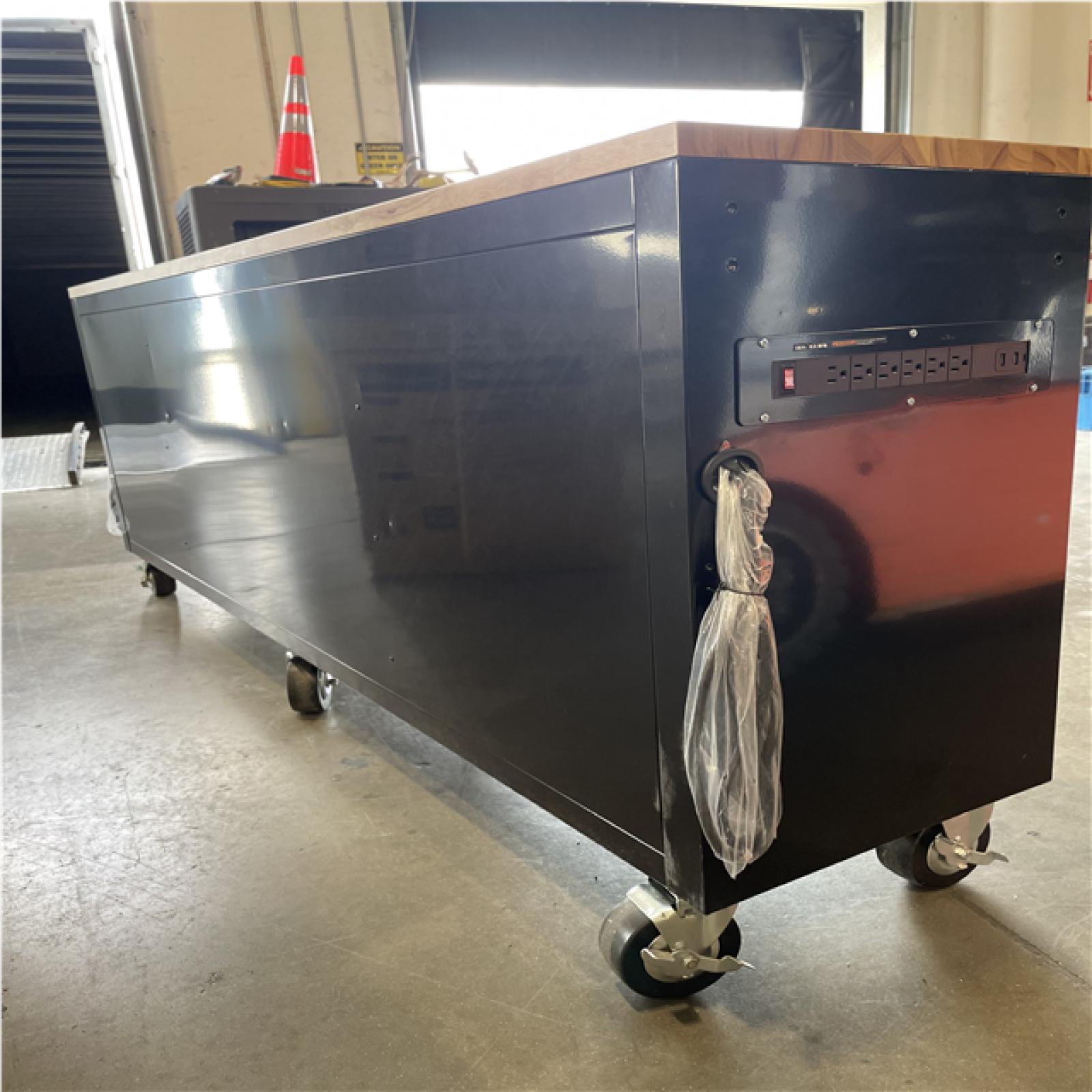 DALLAS LOCATION- AS-IS HUSKY 84 IN. 9-DRAWER MOBILE WORKBENCH