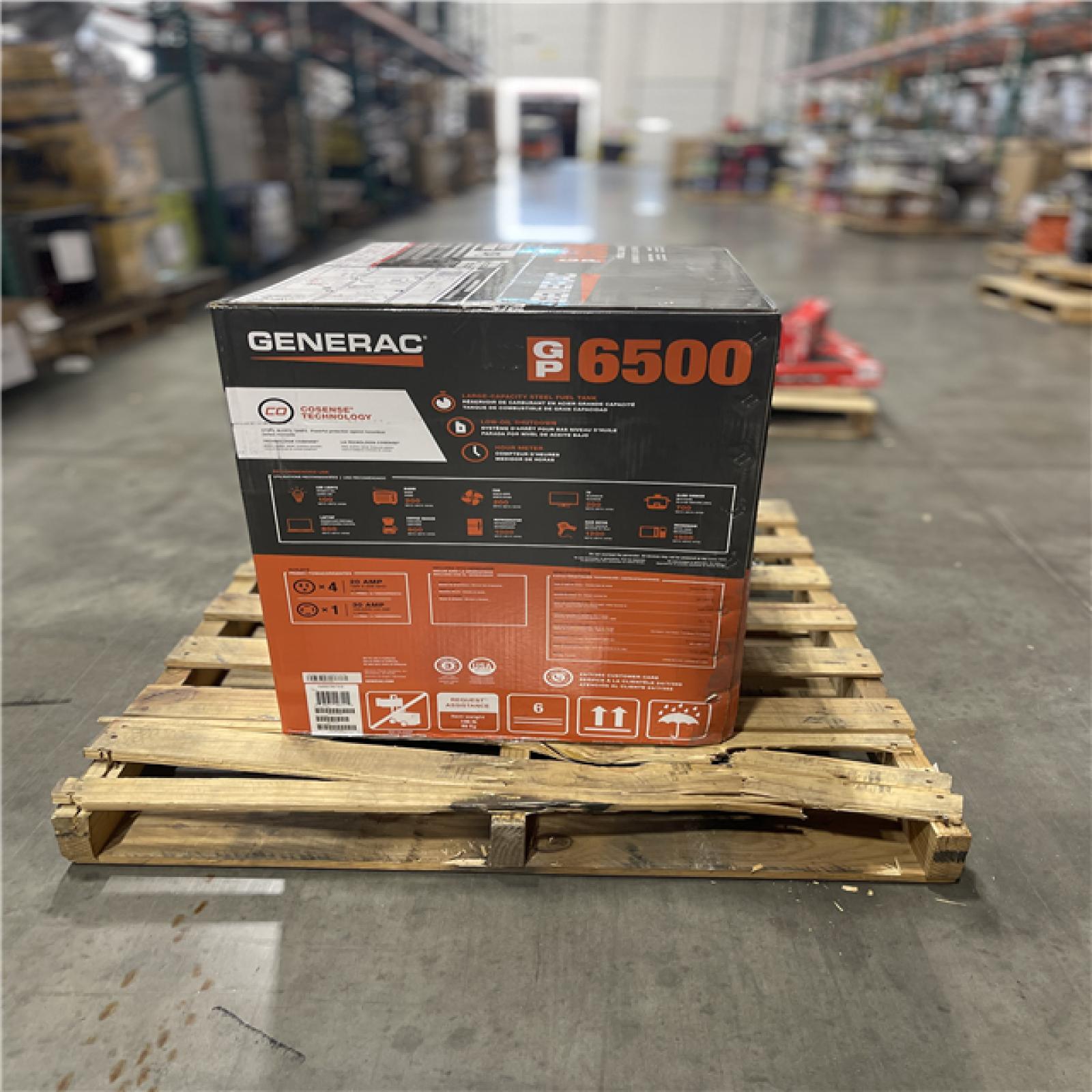 DALLAS LOCATION-  NEW!- Generac 8125 / 6500-Watt Gasoline Powered Portable Generator with COSense