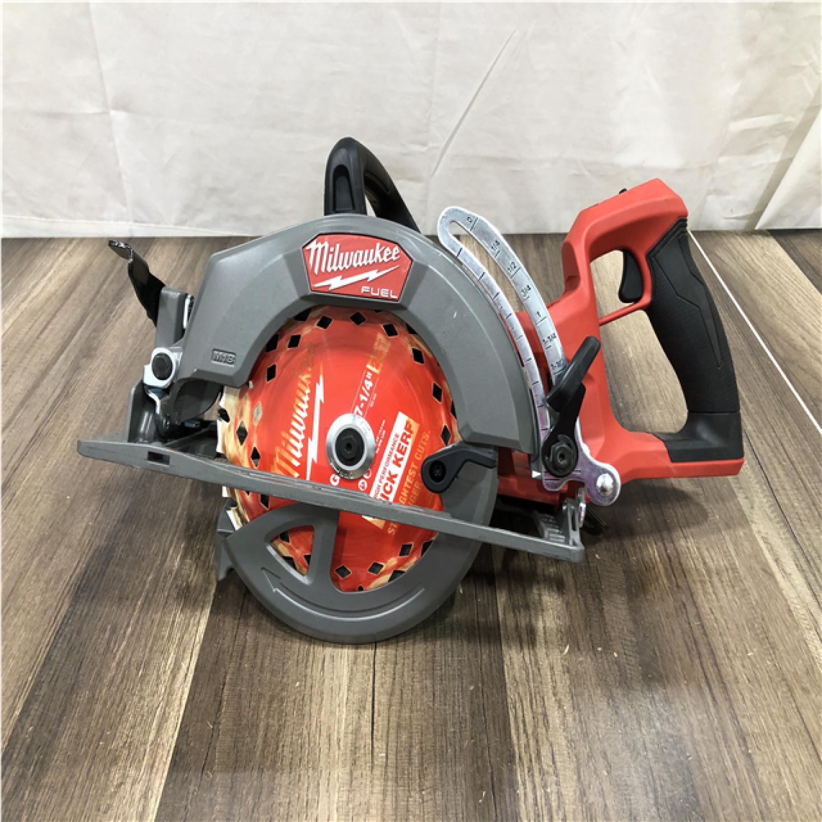 AS-IS Milwaukee FUEL 18V Lithium-Ion Cordless 7-1/4 in. Rear Handle Circular Saw (Tool-Only)