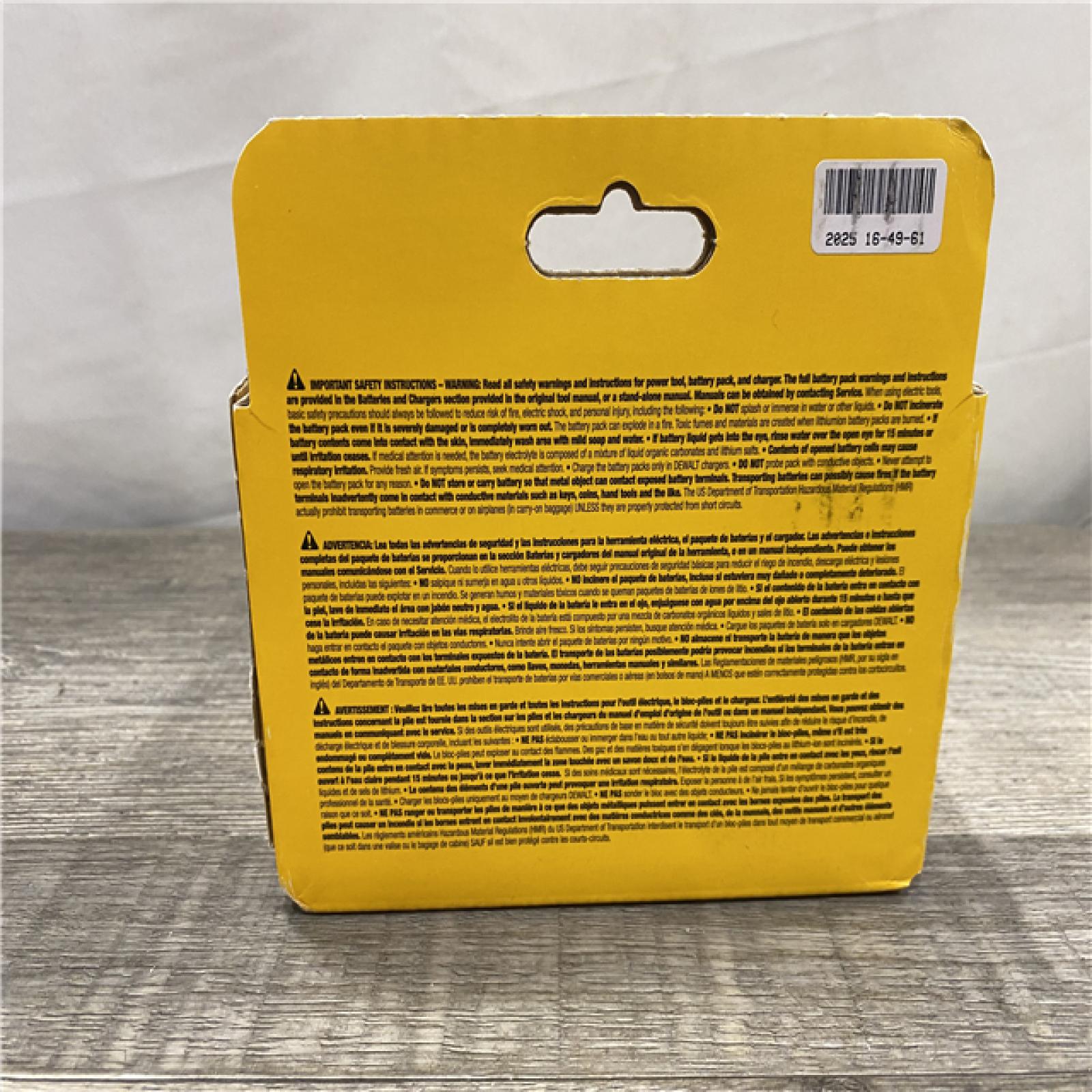 NEW - DEWALT FLEXVOLT 20V/60V MAX Lithium-Ion 9.0Ah Battery