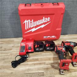 HOUSTON LOCATION - AS - IS Milwaukee FUEL 18V Lithium-Ion Brushless Cordless Hammer Drill and Impact Driver Combo Kit
