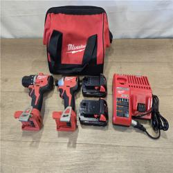 AS-IS Milwaukee 18V Cordless Compact Drill/Impact Combo Kit