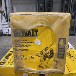 NEW- DEWALT 15 Amp Corded 12 in. Double Bevel Sliding Compound Miter Saw