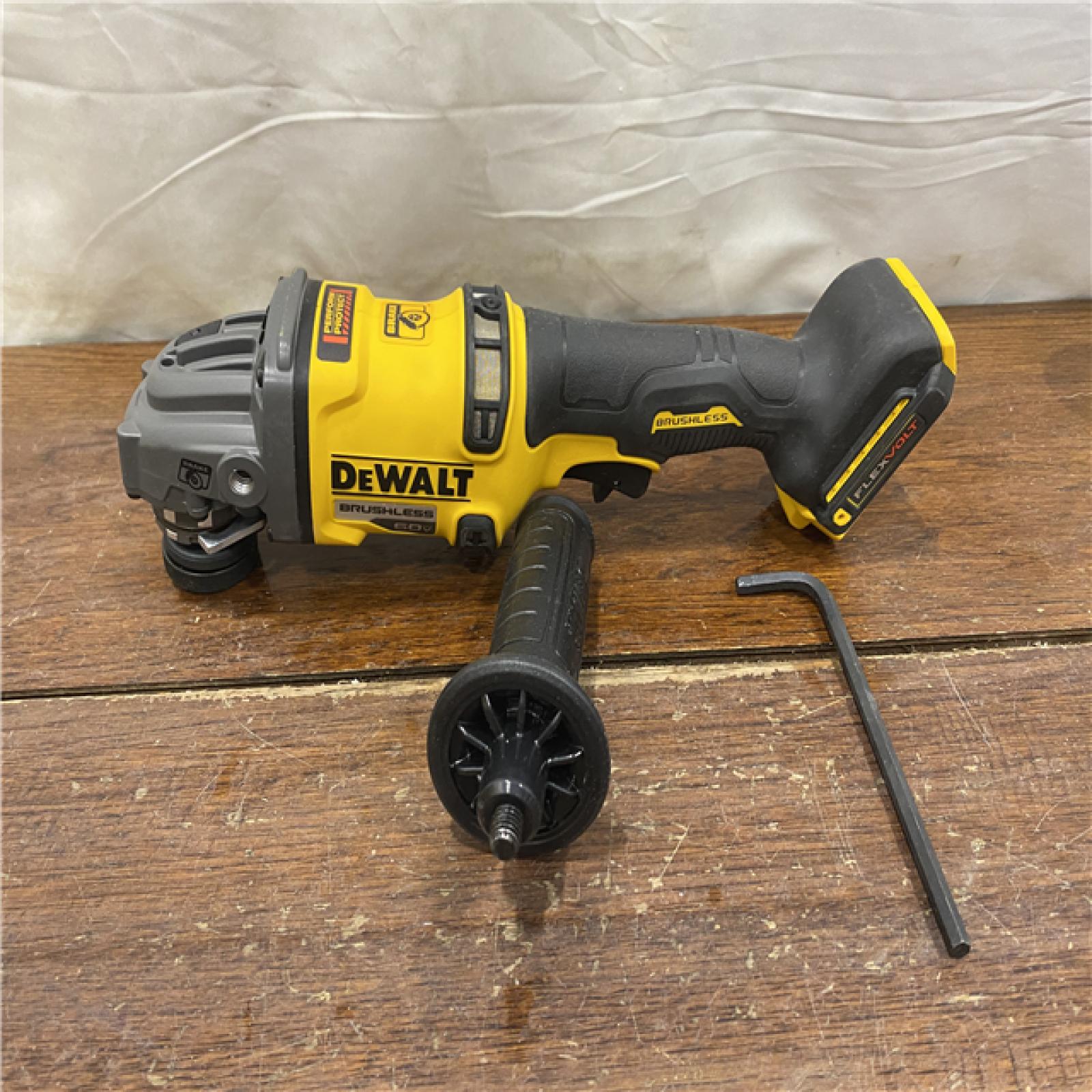 AS-IS DEWALT 60V MAX Cordless Brushless 4.5 in. to 6 in. Small Angle Grinder with Kickback Brake (Tool Only)