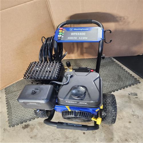 HOUSTON LOCATION - AS-IS WESTING HOUSE WPX 4400 PSI 4.2 GPM 420 CC Cold Water Gas Powered Triplex Pump Pressure Washer with 5 Quick Connect Nozzles