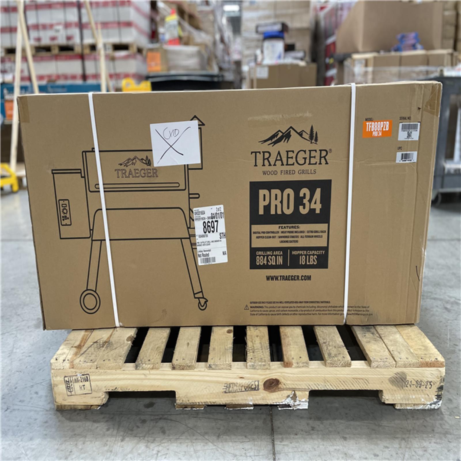 DALLAS LOCATION- TRAEGER Pro Series 34-Pellet Grill and Smoker in Bronze