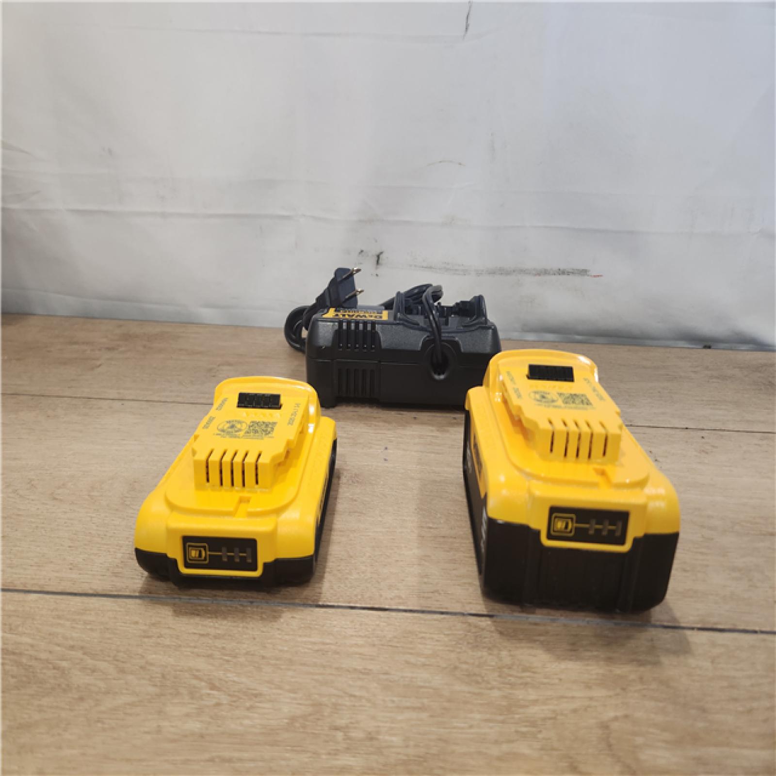 AS-IS- DEWALT 20V MAX Lithium-Ion Battery Kit with 5.0Ah and 2.0Ah Battery and Charger