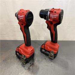 AS-IS - Milwaukee M18 18V Lithium-Ion Brushless Cordless Compact Drill/Impact Combo Kit (2-Tool)