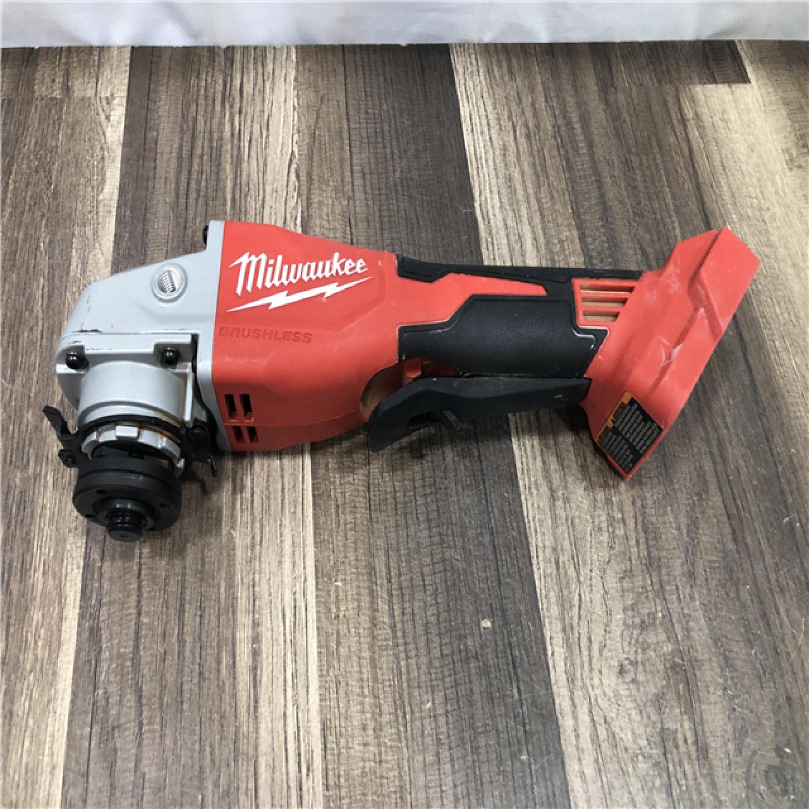 AS-IS Milwaukee 18V Lithium-Ion Brushless Cordless 4-1/2 in./5 in. Grinder w/Paddle Switch (Tool-Only)