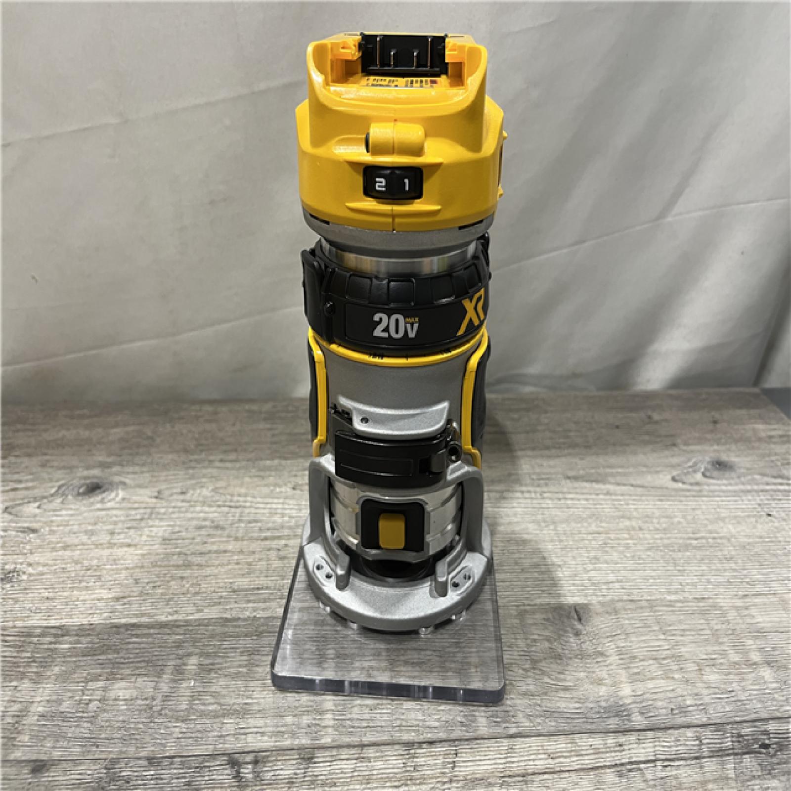 AS-IS DEWALT 20V MAX XR Cordless Brushless Fixed Base Compact Router (Tool Only)