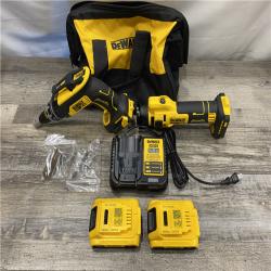 AS-IS DEWALT 20-Volt Lithium-Ion Cordless Brushless Screwgun and Cut-Out Combo Kit