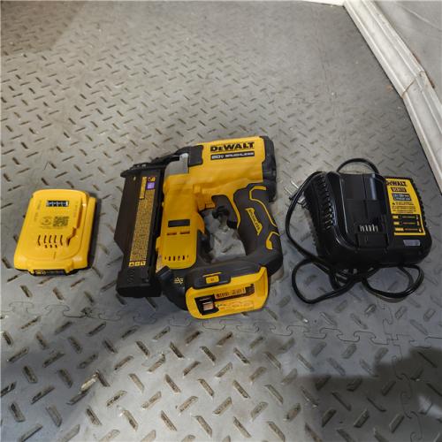 HOUSTON Location-AS-IS-DEWALT ATOMIC 20V MAX Lithium Ion Cordless 23 Gauge Pin Nailer Kit with 2.0Ah Battery and Charger (DCN623D1) APPEARS IN NEW! Condition