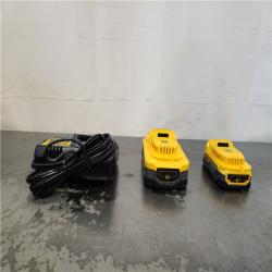 AS-IS- DeWalt 20V MAX POWERSTACK DCBP315-2C Lithium-Ion 1.7Ah and 5Ah Battery and Charger Starter Kit