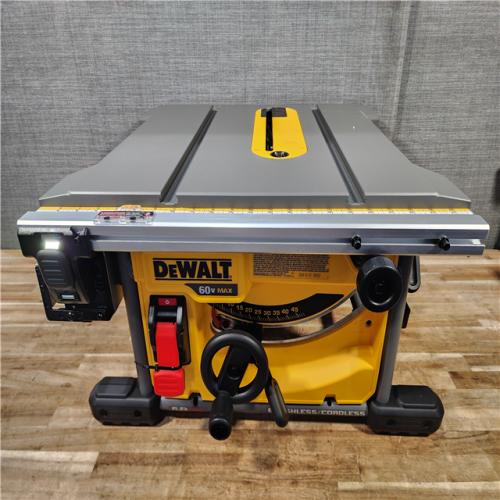 HOUSTON LOCATION - AS - IS DEWALT FLEXVOLT 60-Volt MAX Lithium-Ion Cordless Brushless 8-1/4 in. Table Saw Kit with Battery 6Ah and Charger
