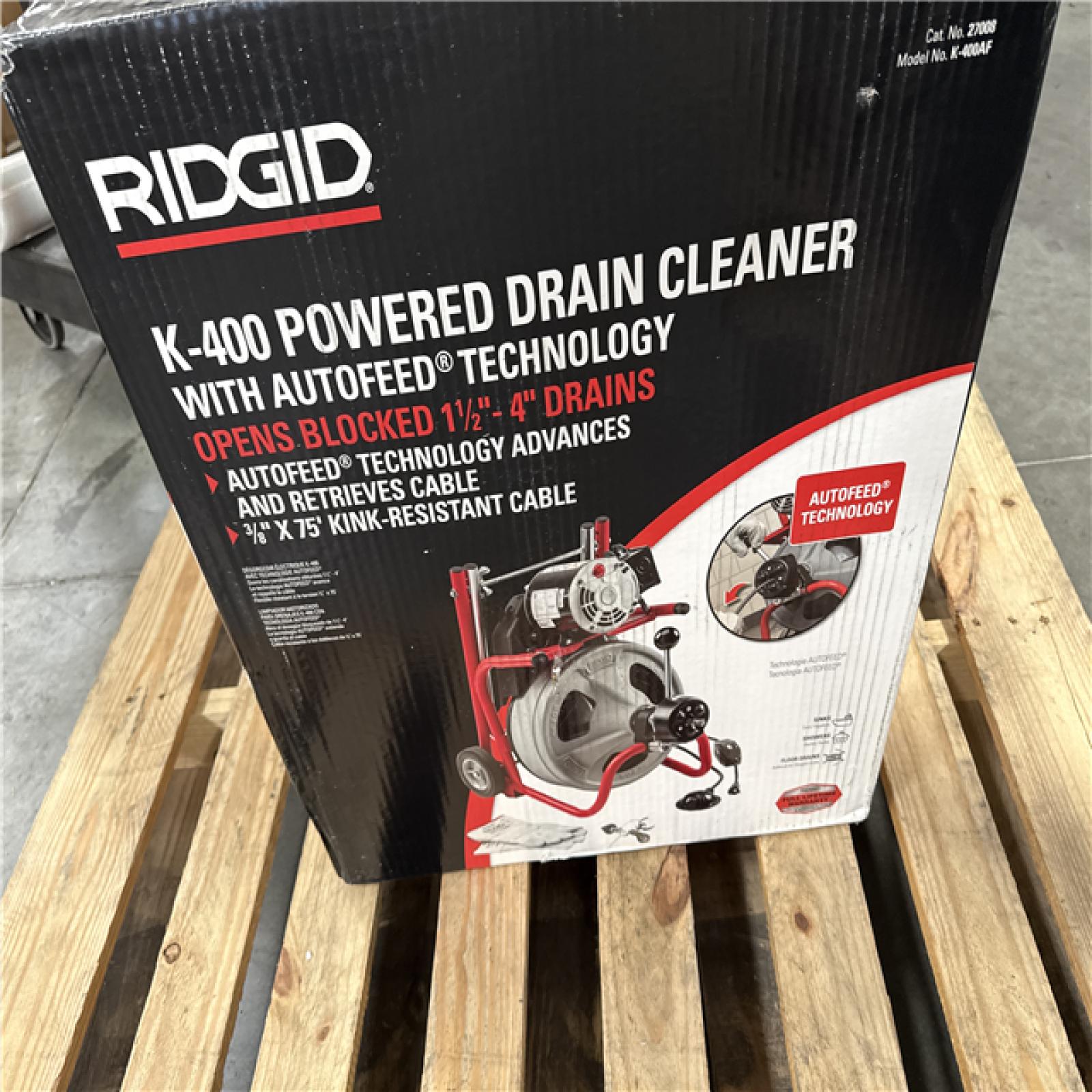 California NEW Ridgid K-400 Powered Drain Cleaner
