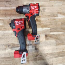 HOUSTON LOCATION - AS-IS Milwaukee FUEL 18V Lithium-Ion Brushless Cordless Hammer Drill and Impact Driver Combo Kit