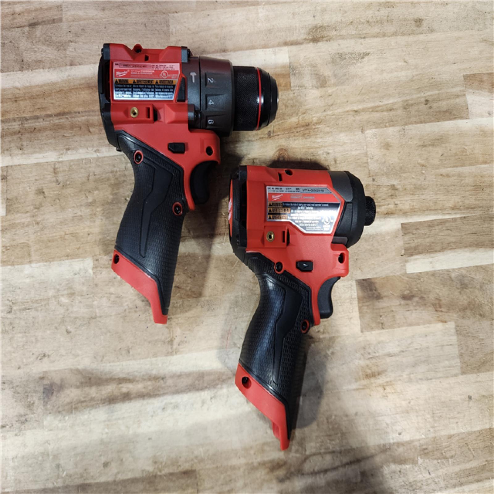 HOUSTON LOCATION - AS-IS (APPEARS LIKE NEW) Milwaukee  FUEL 12-Volt Lithium-Ion Brushless Cordless Hammer Drill and Impact Driver Combo Kit