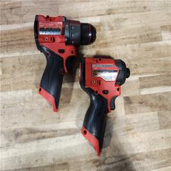 HOUSTON LOCATION - AS-IS (APPEARS LIKE NEW) Milwaukee  FUEL 12-Volt Lithium-Ion Brushless Cordless Hammer Drill and Impact Driver Combo Kit