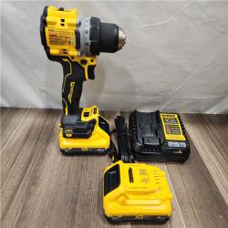 AS-IS- DeWalt 20V XR Lithium-Ion Cordless Brushless 1/2 in. Drill/Driver Kit with (2) 4.0 Ah Batteries and Charger