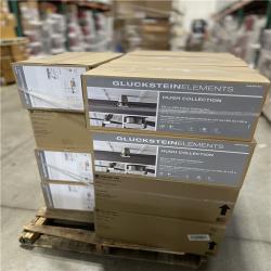 DALLAS LOCATION- GLUCKSTEINELEMENTS Hugh 52 in. Integrated LED Indoor Nickel Ceiling Fan PALLET (16 UNITS)