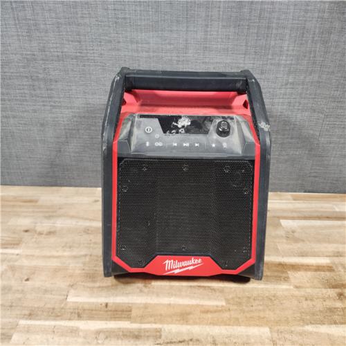 HOUSTON LOCATION - AS - IS Milwaukee Lithium-Ion Cordless PACKOUT Jobsite Radio/Speaker with Built-In Charger