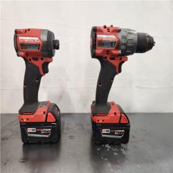 AS-IS- Milwaukee FUEL 18V Lithium-Ion Brushless Cordless Hammer Drill and Impact Driver Combo Kit