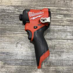 AS-IS Milwaukee FUEL 12V Lithium-Ion Brushless Cordless 1/4 in. Hex Impact Driver (Tool-Only)